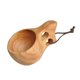 thumbnail image 2 of Taza de madera de caucho hecha a mano con agarre de 2 orificios para café, té, leche y agua. Ideal para actividades al aire libre, como acampar o viajar., 2 of 5