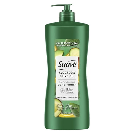 Suave Professionals Avocado & Olive Oil Conditioner with Pump, Smoothing, 28 fl oz