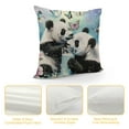 thumbnail image 4 of FUMJ Panda Throw Pillow Covers, Cute Animal Butterfly Galaxy Cushion Case for Home Living Room Decor, Cute Cartoon Panda Decorative Throw Cushion Case, 4 of 5