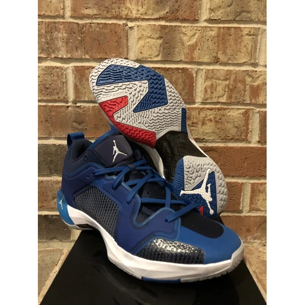 Ni - ke New 12.5 Ni - ke Air Jordan 37 XXXVII Low Fraternity Blue Shoes DV9909-401 Men