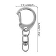 thumbnail image 2 of KAKOWELY Smooth Rotation Metal Swivel Snap Hooks 10Pcs for Craft Enthusiasts, 2 of 8