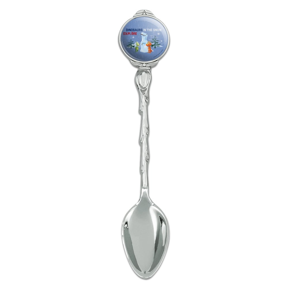 Dinosaur Train in the Snow Explore Buddy Tiny Novelty Collectible Demitasse Tea Coffee Spoon
