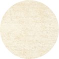 thumbnail image 1 of Ahgly Company Indoor Round Contemporary Vanilla Gold Solid Area Rugs, 5' Round, 1 of 6