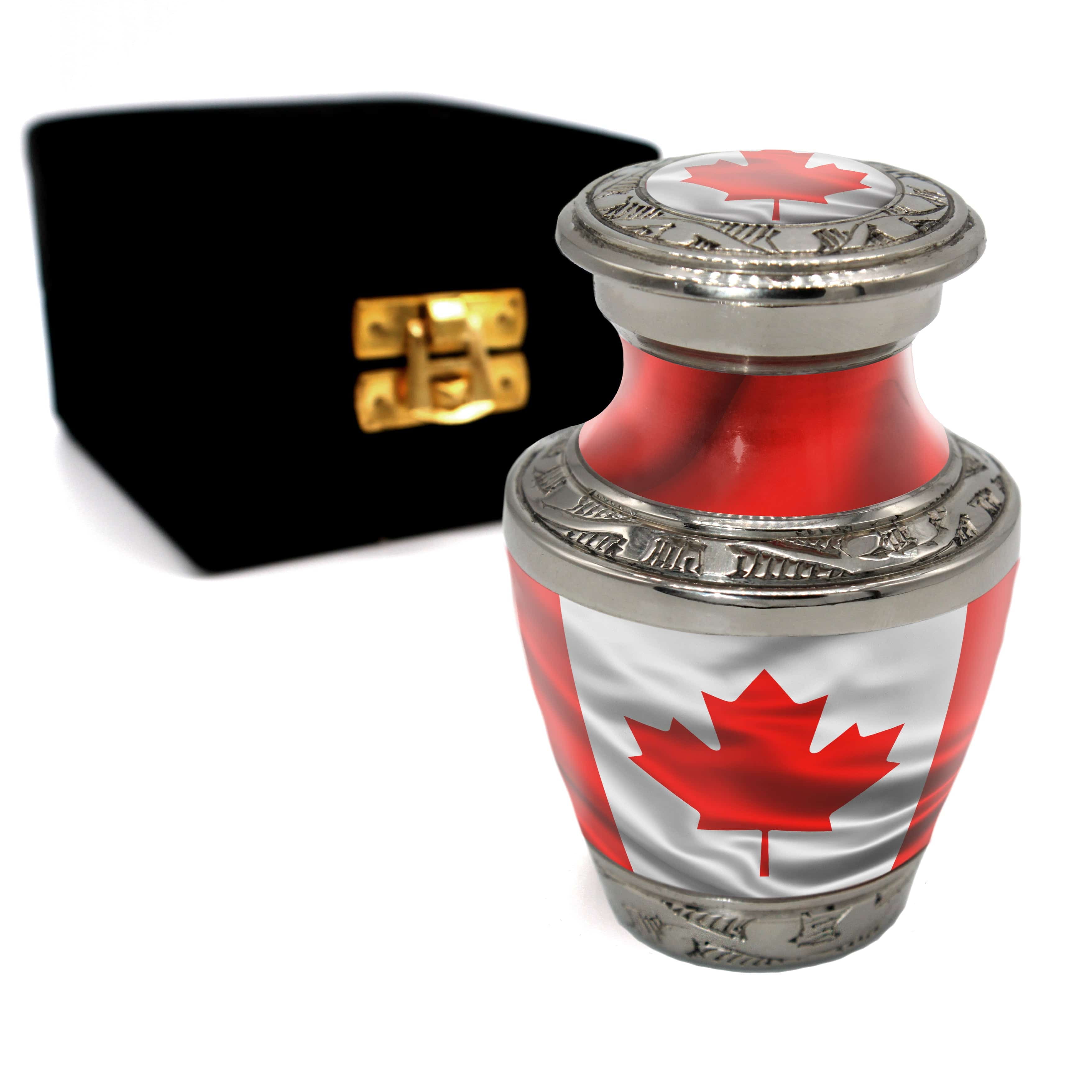 Canadian Flag Cremation Urns for Human Ashes Adult Urns for Cremation