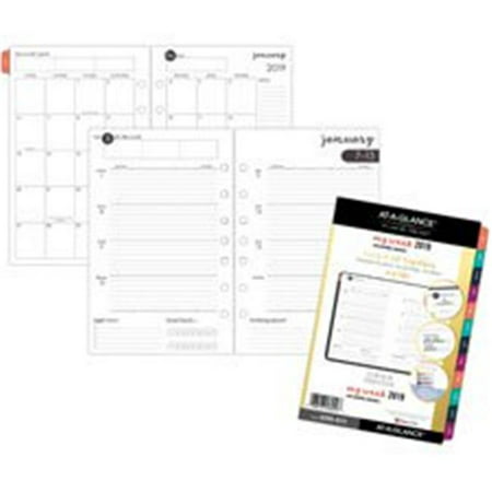 AT-A-Glance AAG60994111 Harmony Weekly & Monthly Planner Refill, White - 5.5 x 8.5