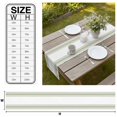 thumbnail image 3 of Sage Green Striped Table Runner Farmhouse Simple Line Vertical Stripes Tablerunners 13 x 108 Inch, Table Decorations Tabletop Scarf for Summer Gathering Holiday Farmhouse Kitchen Dining Decor, 3 of 8