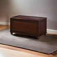 BOWERY HILL Traditional Wood Cedar Blanket Chest in Deep Tobacco