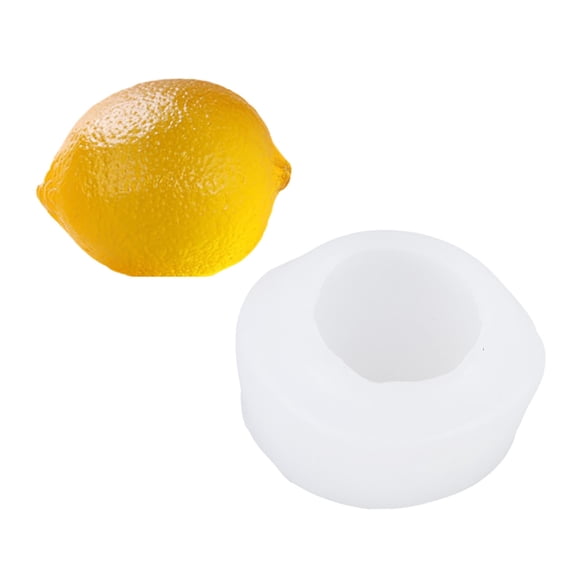 Lemon Fruit Silicone Mould 3D Lemon Shape Silicone Molds Soap Making Molds for Epoxy Resin Handmade Art Craft