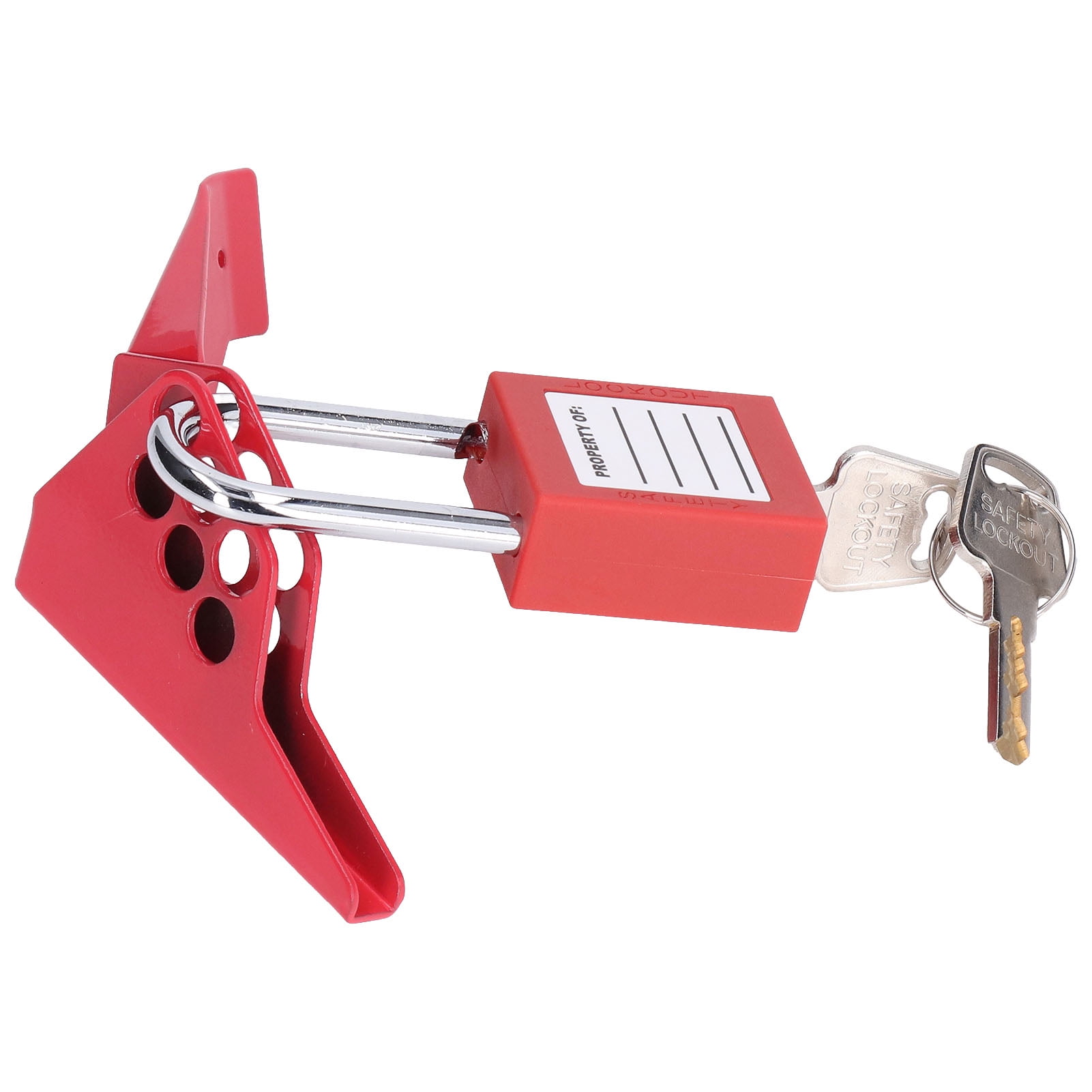 Valve Lockout Devices, Embedded Ball Valve Lock 6 Holes For Electricity