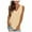 Beige, variant on Htigea Tank Top for Women V Neck Basic Solid Color Casual Loose Fit Summer Sleeveless Tunics Beige,M