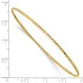 thumbnail image 2 of Beautiful 14k 1.5mm Diamond-Cut Slip-on Bangle Bracelet, 2 of 2