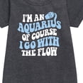 thumbnail image 2 of Instant Message - I'm An Aquarius - Toddler & Youth Girls Fleece Dress, 2 of 5