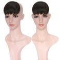 thumbnail image 4 of SEGO Clip in Hair Bangs 100% Human Hair Extensions Clip on Side Fringe with Natural Flat Neat Bangs with Temples for Women One Piece Hairpiece, 4 of 6