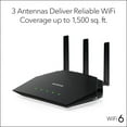 thumbnail image 6 of NETGEAR 4-Stream WiFi 6 Router (R6700AX) ? AX1800 Wireless Speed (Up to 1.8 Gbps) | 1,500 sq. ft. Coverage, 6 of 8
