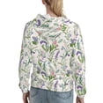 thumbnail image 7 of Wukai Wisteria Flower Print Womens Hoodies Fleece Sweatshirts Long Sleeve Sweaters Pullover Fall Outfits Winter Clothes-XX-Large, 7 of 7