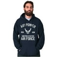 thumbnail image 5 of Us Air Force USAF Power Wings Logo Hoodie Sweatshirt Women Men Brisco Brands S, 5 of 6