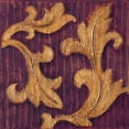 thumbnail image 3 of Jeffrey, Jillian 12x12 Black Modern Framed Museum Art Print Titled - Gold Acanthus I, 3 of 5
