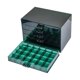 thumbnail image 4 of Organizador de joyería Caja de almacenamiento de uñas 120 cuadrículas Gabinete de contenedor de organización para anillos Beeds Parring oscuro, 4 of 10