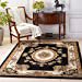thumbnail image 3 of Infinity Home 36335 5 ft. 3 in. x 7 ft. 3 in. Timeless Le Petit Palais Traditional Area Rug - Black, 3 of 10