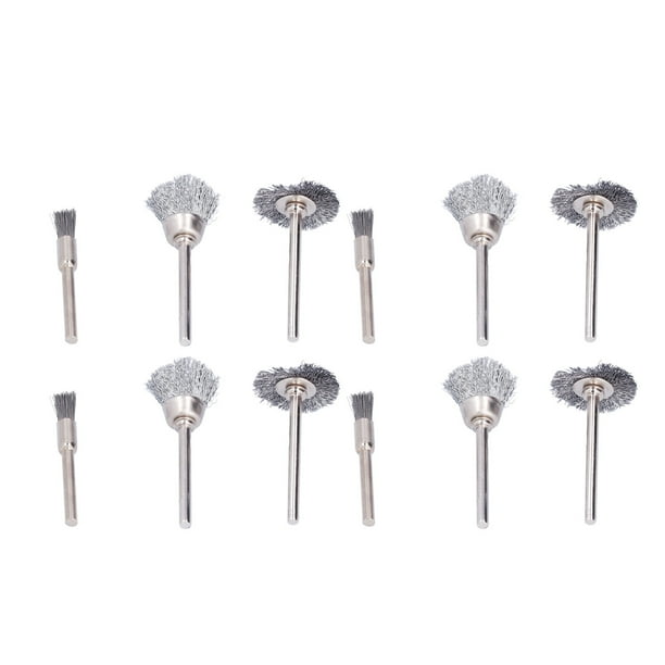 Cepillo de pulido de metal 60 piezas Ruedas de alambre de acero Accesorio de taladro Surtido Eliminación de óxido Desbarbado Pulido para herramienta para taladros eléctricos Anggrek Otros