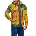 thumbnail image 2 of Kdxio Vibrant Sunflower Painting Print Men Hoodies Casual Hoodies for Men with Zip Pockets Full Zip Long Sleeve Sweatshirt Sports Hooded Jacket-XX-Large, 2 of 5