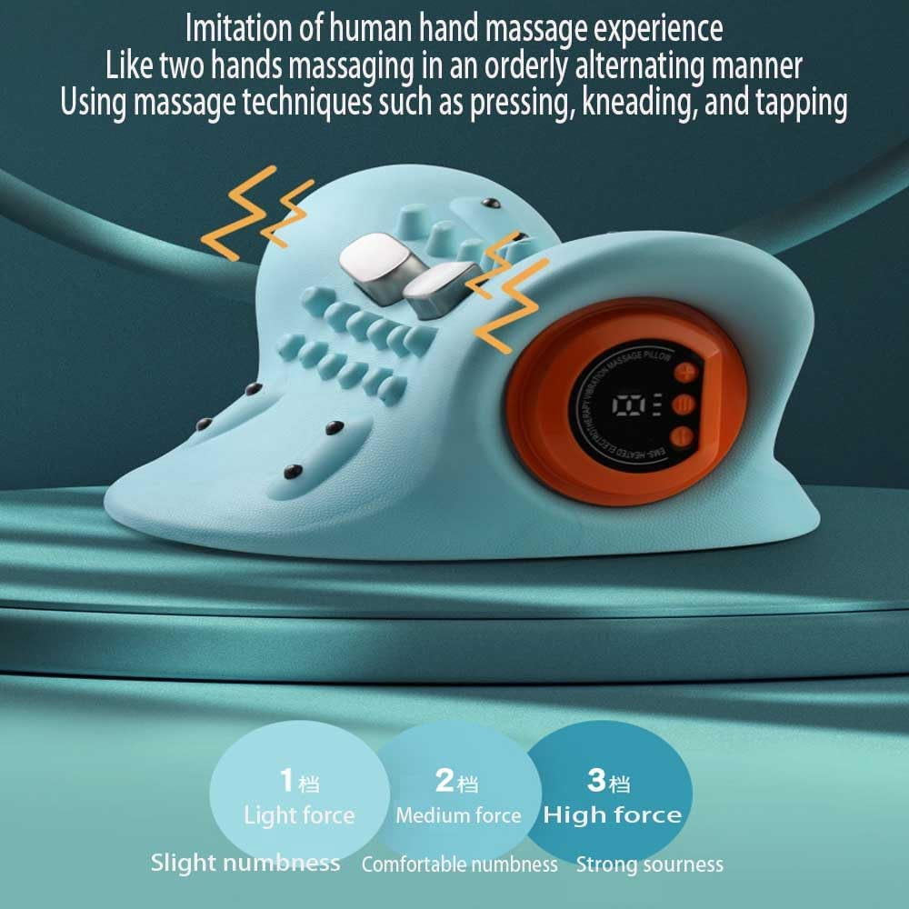 Artuvate Neck Massager,Fisiorest Pro The 5-in-1 Neck Massager,4d Portable NeckPillows,26° Angle Cervical Traction Device-RelieveNeck,Shoulder Pain and Reverse Forward Head Posture in Just 15 Minutes