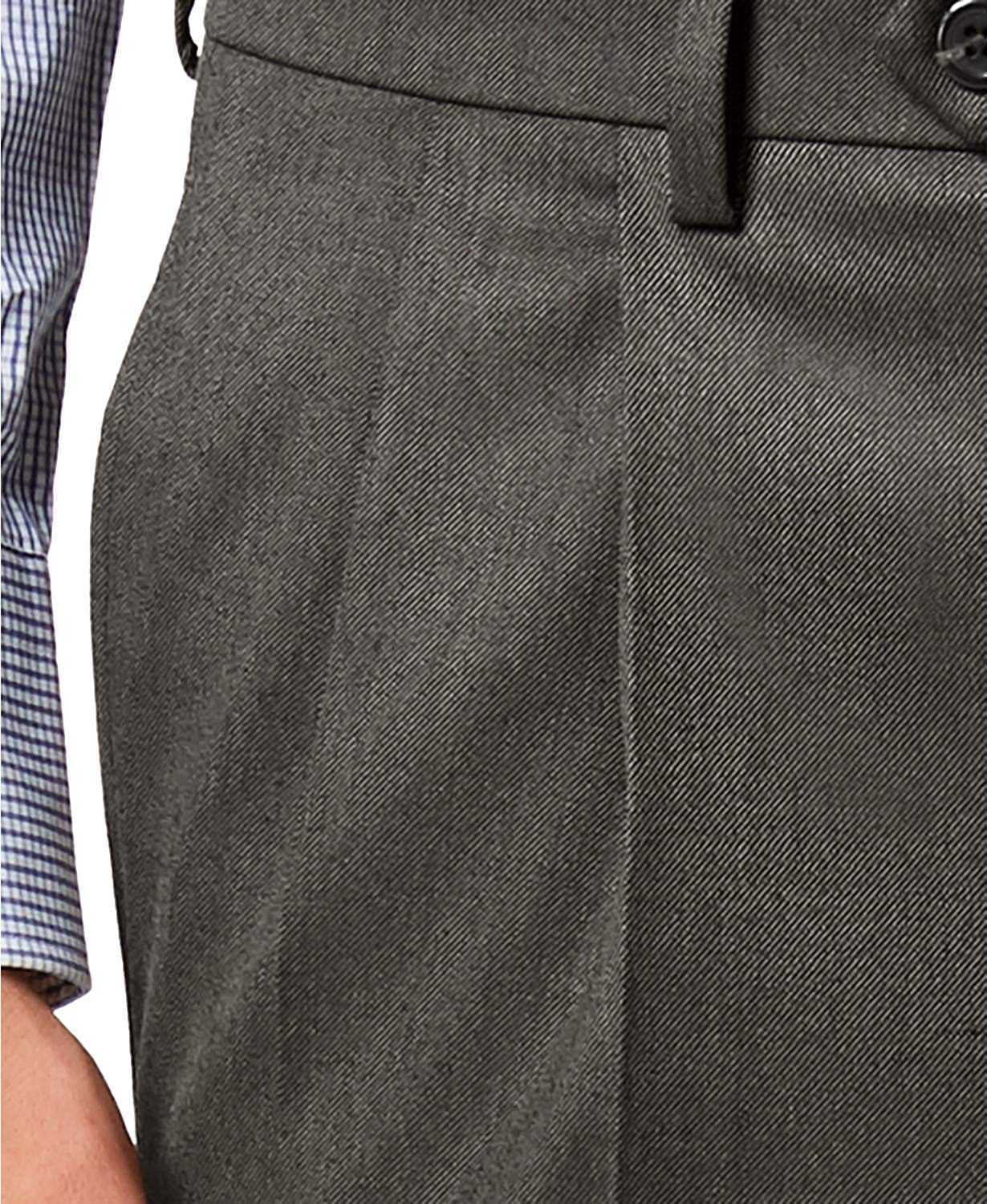Lauren Ralph Lauren Men's Classic-Fit UltraFlex Stretch Micro-Twill Pleated Dress Pants - Grey Lauren Ralph Lauren Men's Classic-Fit UltraFlex Stretch Micro-Twill Pleated Dress Pants - Grey