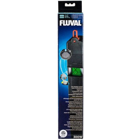 Fluval Vuetech Digital Aquarium Heater - E Series [Aquarium, Heaters Submersible] E300 - 300 Watts - Up to 100 Gallons (14" Long)