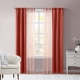 thumbnail image 1 of Mainstays Metallic Blackout Window Curtains Panel Set, Green Sage, 27.5" W x 84" L, 1 of 6