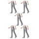 thumbnail image 3 of Qarigey Pantalones de senderismo para mujer, pantalones finos de secado rápido para exteriores, impermeables, elásticos, transpirables, ropa Type2 NO2, 3 of 6