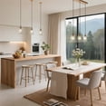 thumbnail image 4 of LNC sduiaor 3-Light Linear Kitchen Island Light, Gold and Black Modern Textured Glass, 4 of 14