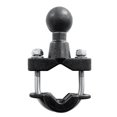 thumbnail image 1 of Soporte para manillar de motocicleta de 37 mm de ancho, montaje en U con bola de 1 pulgada para GPS, color negro, 1 of 5