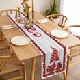 thumbnail image 3 of Valentine's Day Table Runner - 60 Inch Long, Kitchen Dining Table Runner Dresser Scarves, Romantic Roses Love Heart Gnomes Vintage Farmhouse Decor for Coffee Tables Wedding Party Banquet, 3 of 8