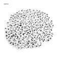 thumbnail image 1 of Fosa Perles Rondes Lettres, Perles Alphabet, 500 Pcs Perles Rondes Acryliques Lettres Simples A-Z Perles Blanches Accessoires de Collier Bracelet DIY, 1 of 8
