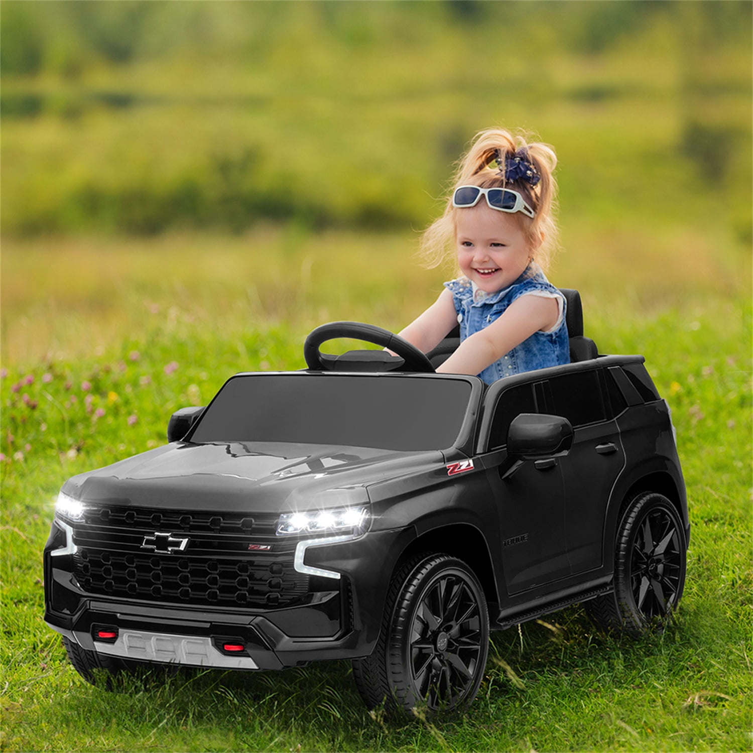 Kepooman Dual Drive 12.00V 7A.h Kids Electric Ride On with 2.4G Remote Control HL588 Chevrolet Tahoe SUV Black Kepooman Dual Drive 12.00V 7A.h Kids Electric Ride On with 2.4G Remote Control HL588 Chevrolet Tahoe SUV Black