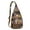 Camel-2, variant on Book Lover's Crossbody Sling Bag - Waterproof Lightweight Chest Pack with Bookshelf Print Design, Perfect Reading Companion for Travel & Daily Use (Born to Read Inspired)