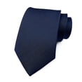 thumbnail image 2 of Men's Solid Blue Slim Necktie For Adults, Teenagers, College Students Perform,Party,Wedding. One Size, 2 of 5