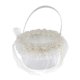 thumbnail image 4 of 3Pcs Encaje Cesta De Flores Compromiso De Boda Fiesta Flor Cesta - Blanco Sunnimix Cesta de la muchacha de las flores de la boda, 4 of 8
