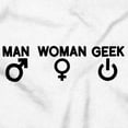 thumbnail image 2 of Man Woman Geek Geeky Cute Nerdy Gamer Unisex Plus Fleece Graphic Hoodie Brisco Brands 4X, 2 of 5