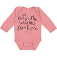 thumbnail image 3 of Inktastic Though She Be but Little Shakespeare Quote Boys or Girls Long Sleeve Baby Bodysuit, 3 of 5