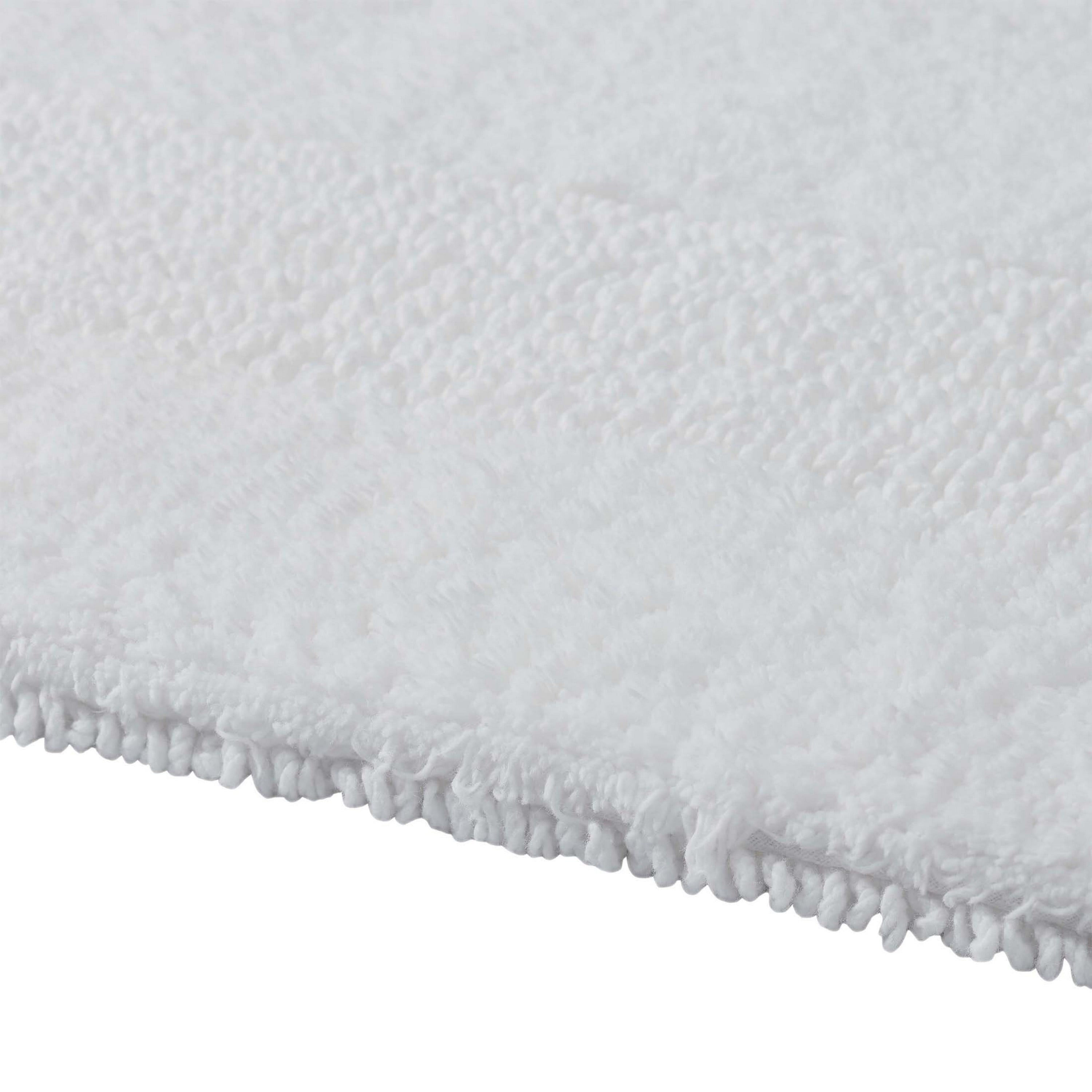 VCNY Home Jessica Bright White Ring Spun Cotton Reversible Bath Runner, 24" x 60"