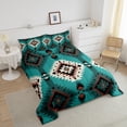 thumbnail image 4 of Erosebridal Ensemble de Couette Vintage Aztèque pour Lit Simple, Couette en Duvet Mandala Tribal, Décor Géométrique, Réversible 2 Pcs, 4 of 7