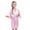 Bright Pink, variant on YTDSCS Kids Toddle Girls Satin Silky Bathrobe Soft Robe Summer Solid Colour Cardigan Sleepwear for Birthday Party Gifts 2-14T