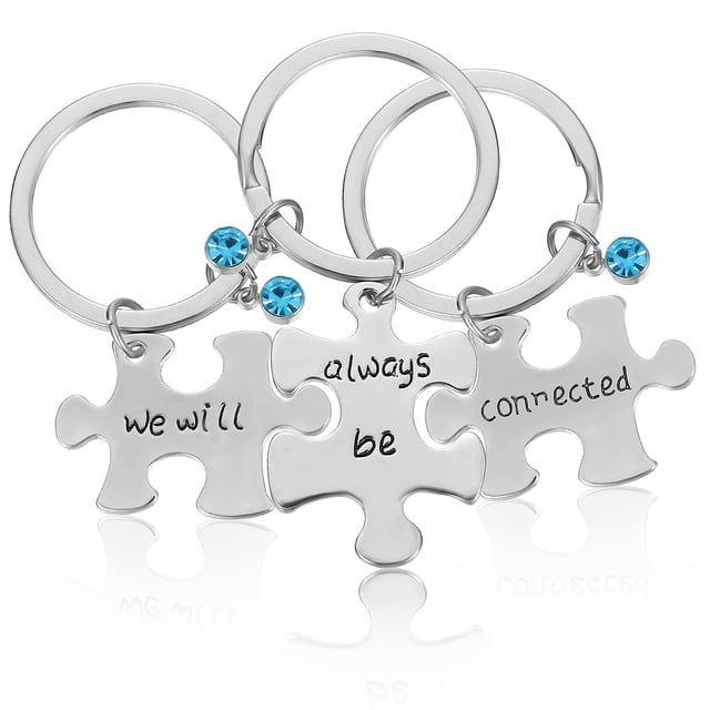 llaveros de mejores amigos con letras en inglés, regalo de cumpleaños y Navidad para hombres y mujeres.