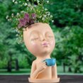 thumbnail image 4 of Jarrón de resina para café y niña, regalo de vacaciones, florero artístico con cabeza humana, decoración del hogar para patio Ndcxsfigh  Libre de BPA, 4 of 7