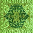 thumbnail image 1 of Ahgly Company Indoor Square Geometric Green Traditional Area Rugs, 4' Square, 1 of 4