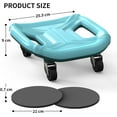 thumbnail image 7 of PROIRON Abdominal Roller 360 Degrees, 4 Wheels Slide Trainer with Knee Pads for Abs Workout and Stability Training, Anti-Slip, Home Gym - Blue, 7 of 7