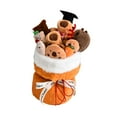 thumbnail image 4 of Ramo de flores de peluche de carpincho, animal de peluche de carpincho, adorable ramo de muñecas Naranja, 4 of 9