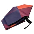 thumbnail image 6 of ALAZA Orange Checkered UPF 50+ Compact Folding Umbrella for Rain Travel Umbrella Packable, 6 of 8