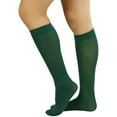 thumbnail image 3 of ToBeInStyle Women's Fashion Opaque Nylon Knee High Socks - Hunter Green, 3 of 6